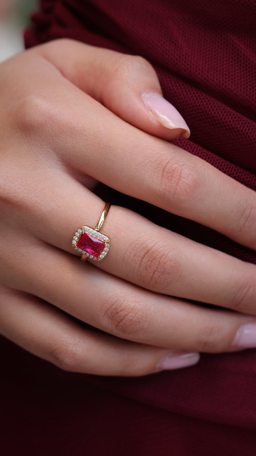 ANILLO  BERILO ROSA
