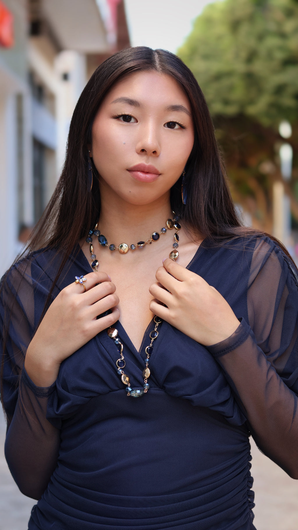 COLLAR TOPACIO AZUL