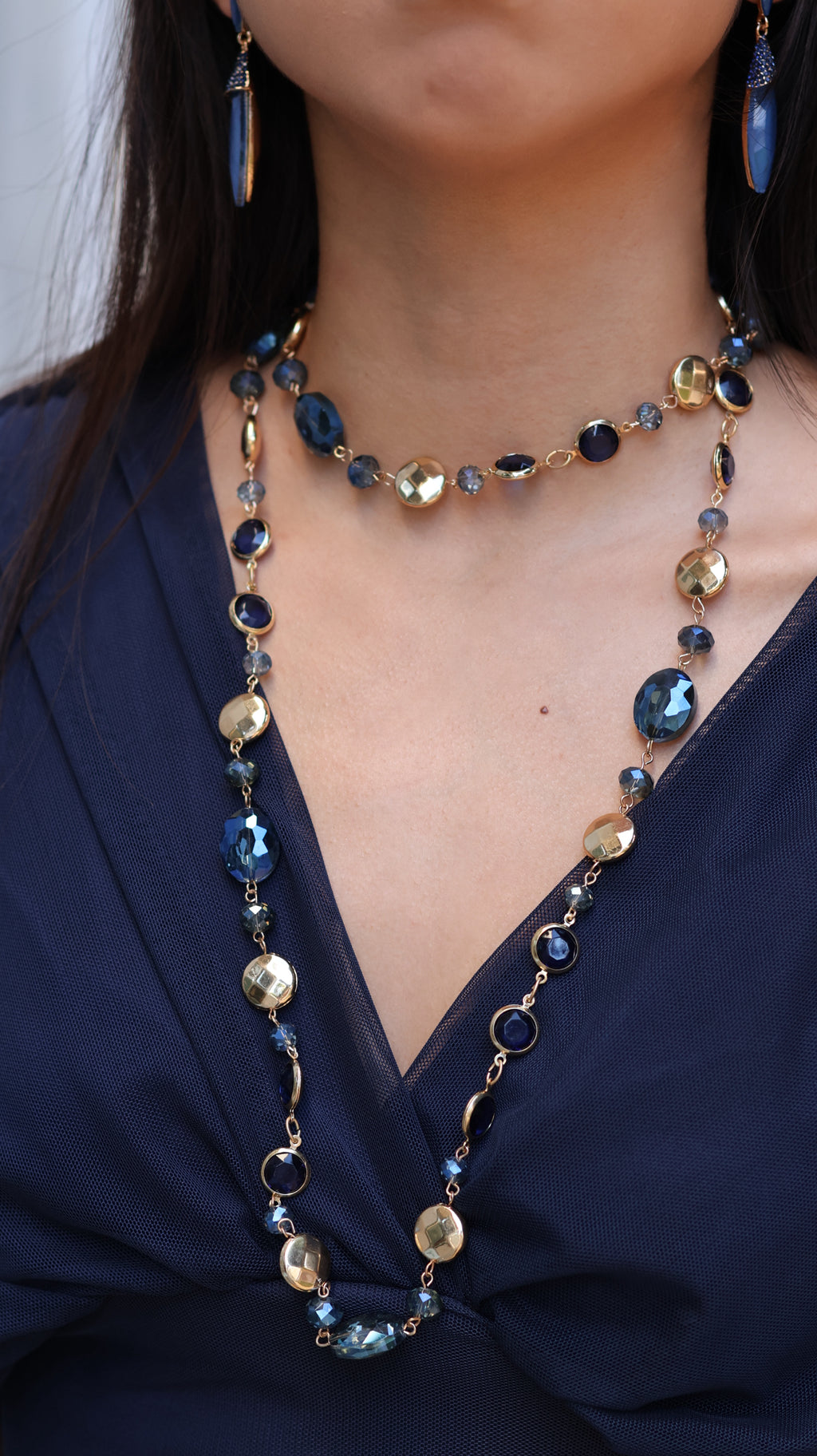 COLLAR TOPACIO AZUL