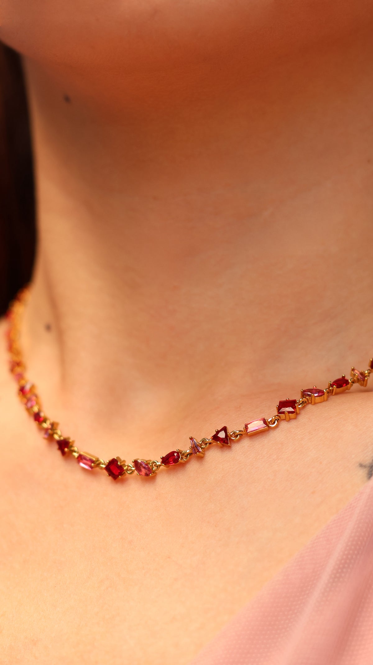 COLLAR RUBÍES TUTTI FRUTTI