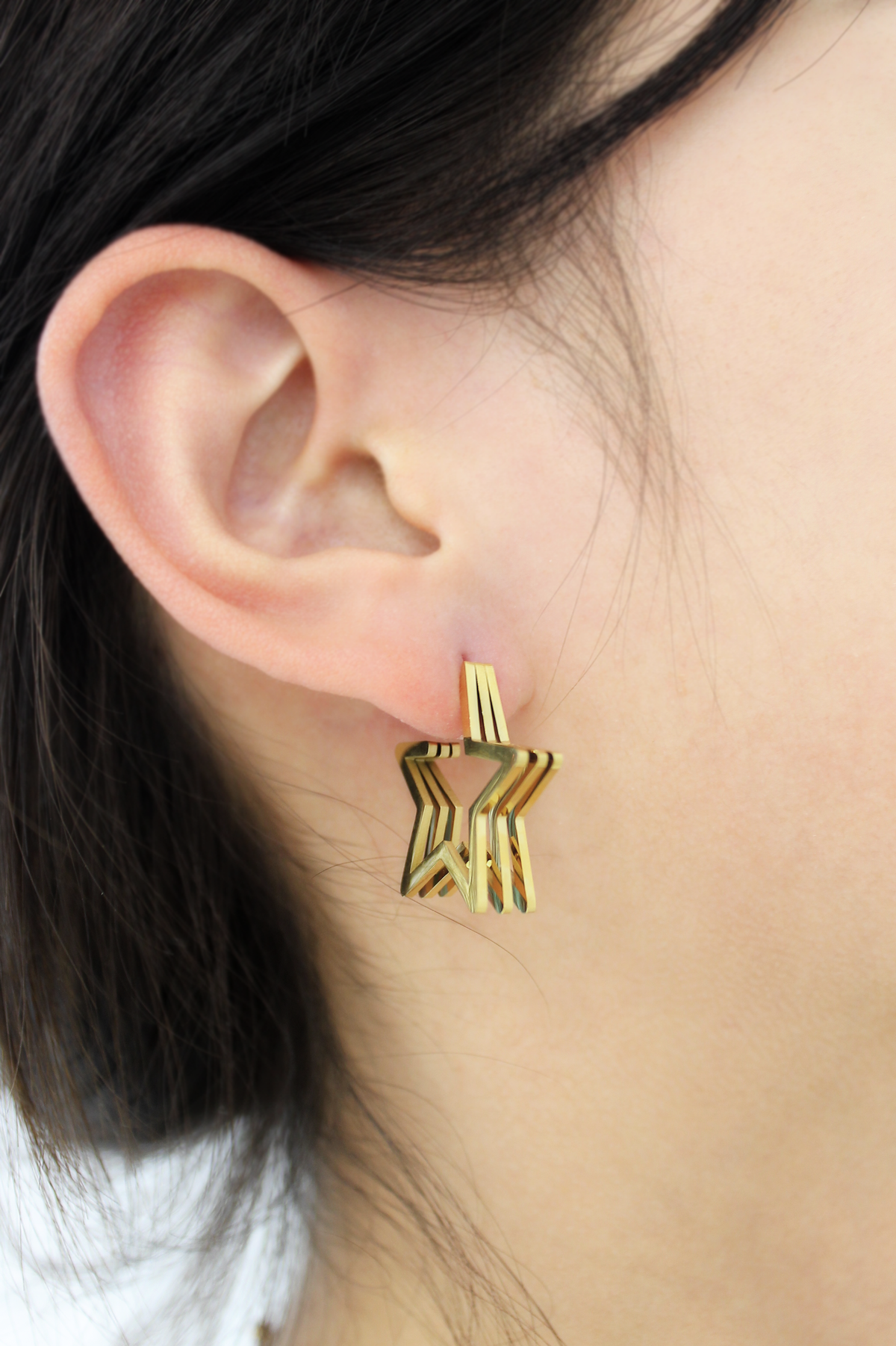 PENDIENTES ARO ESTRELLA