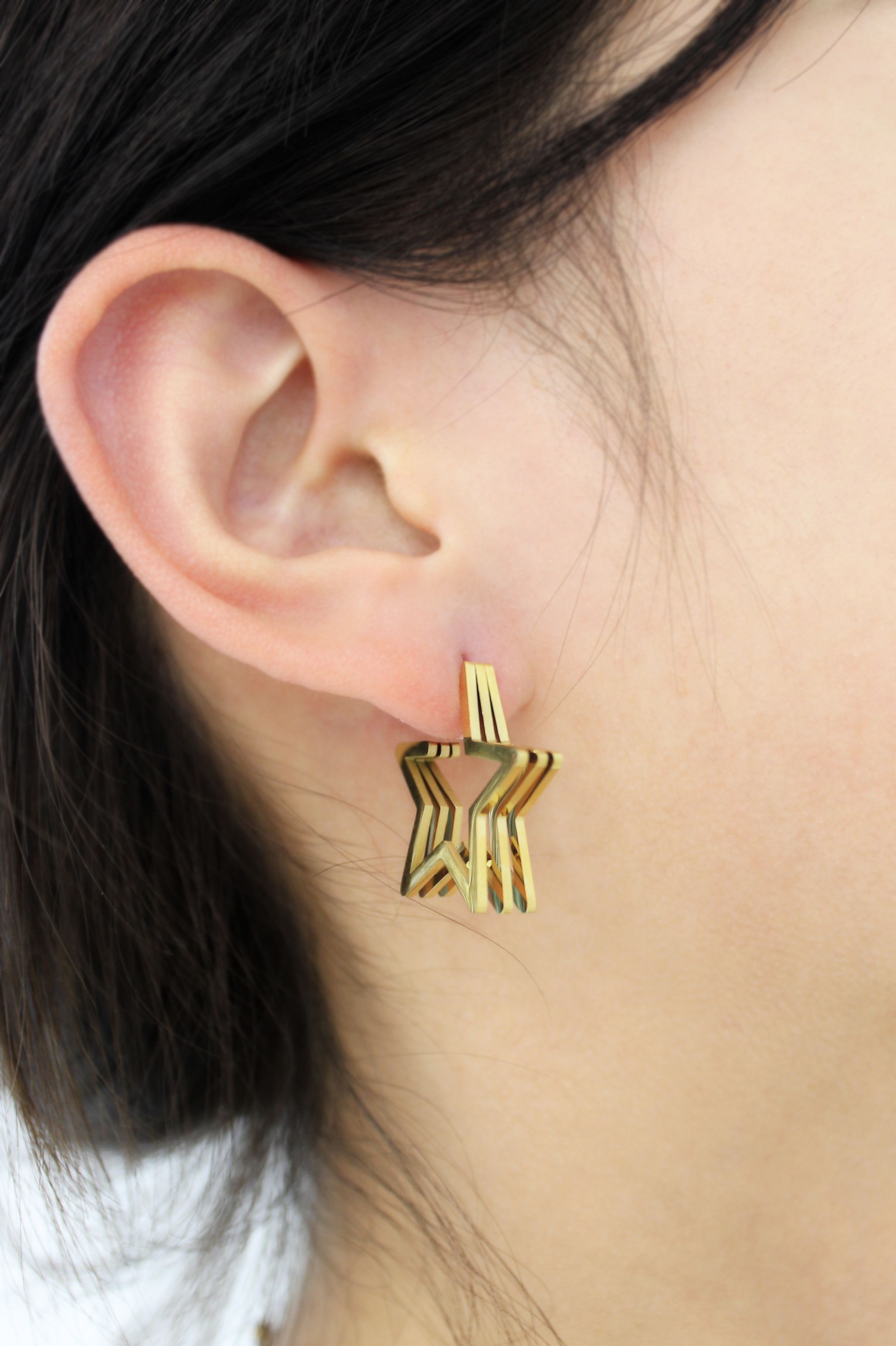 PENDIENTES ARO ESTRELLA