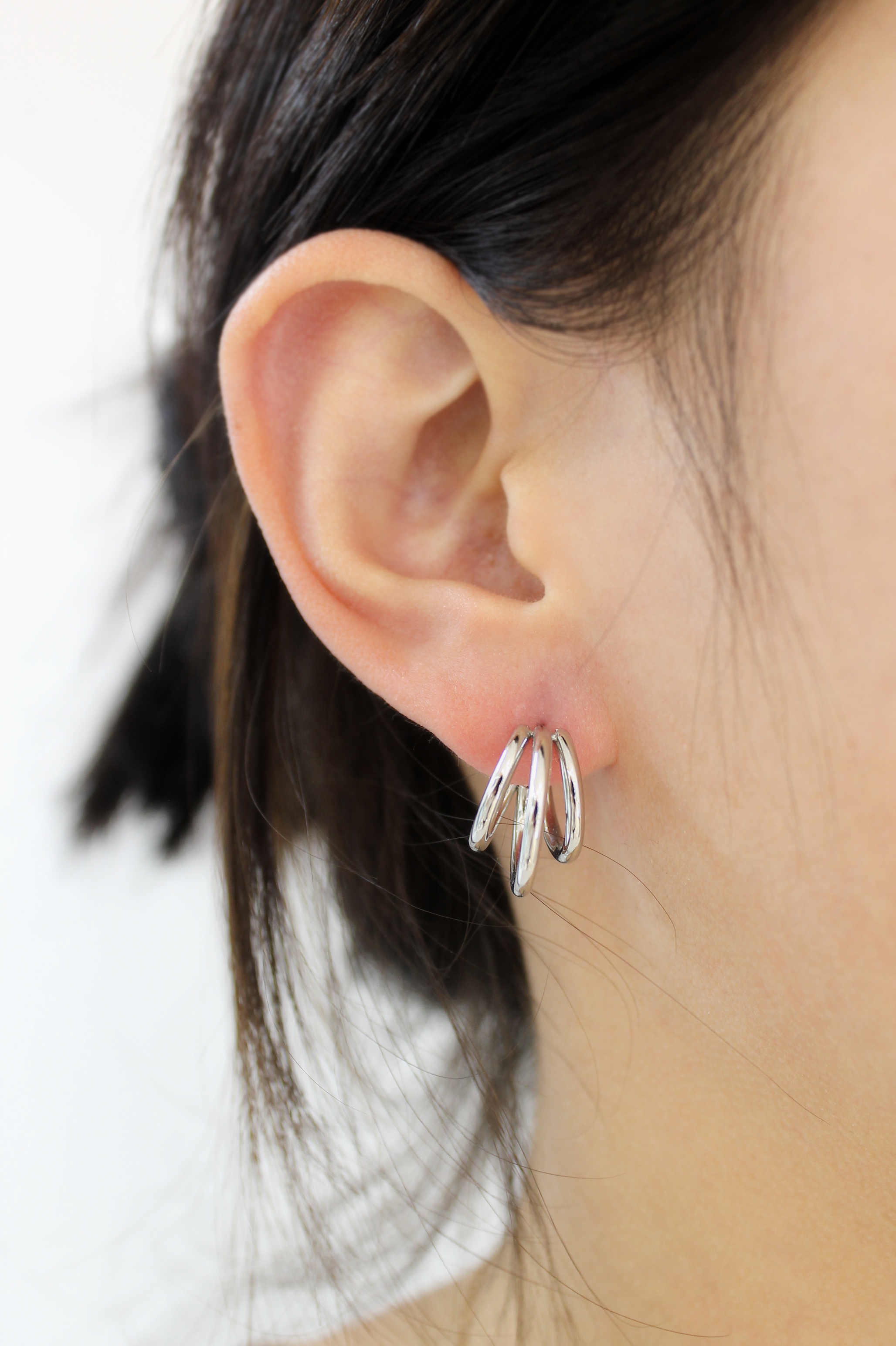PENDIENTES ARO TRIPLE 18MM
