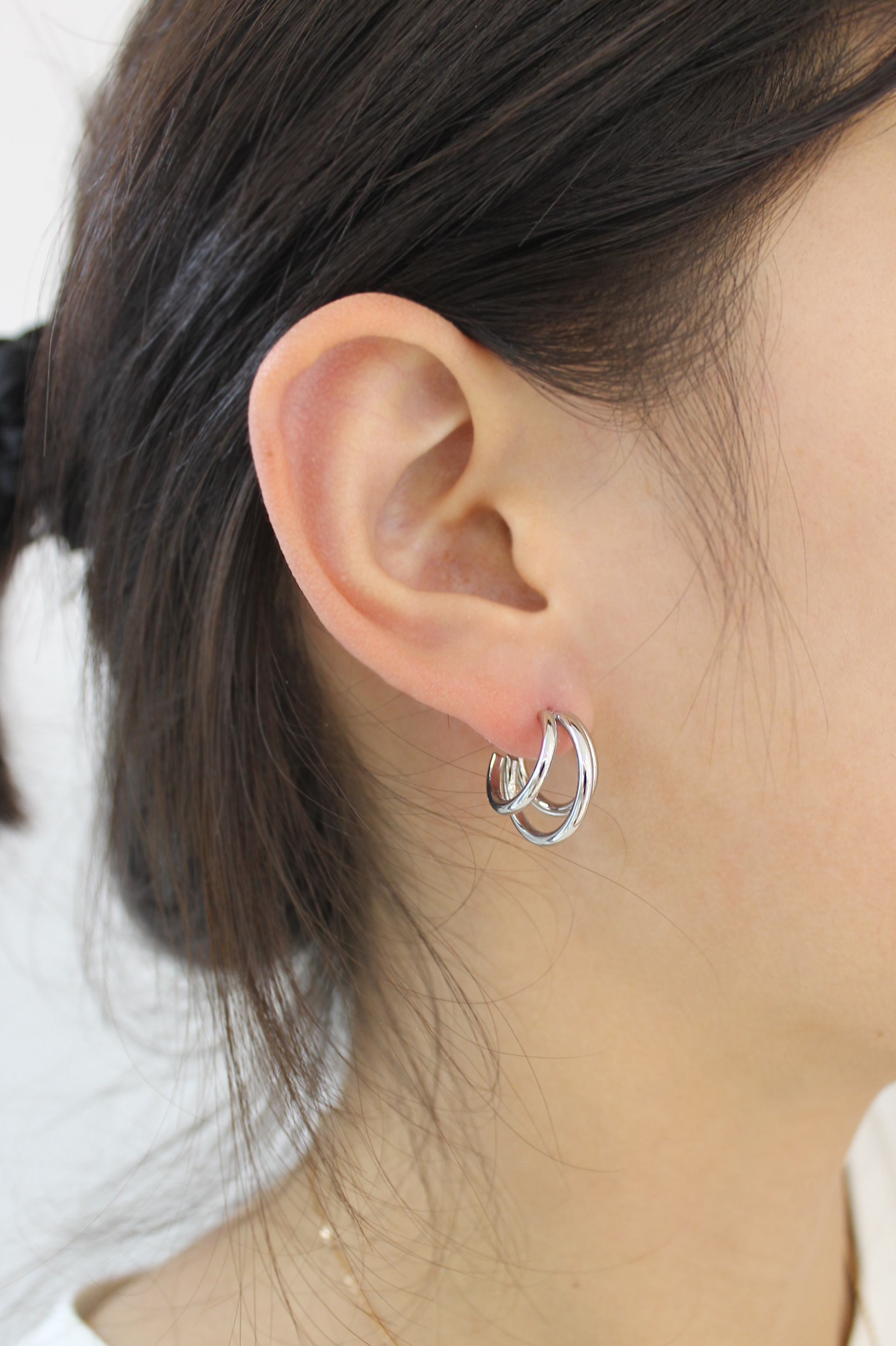 PENDIENTES ARO TRIPLE 18MM