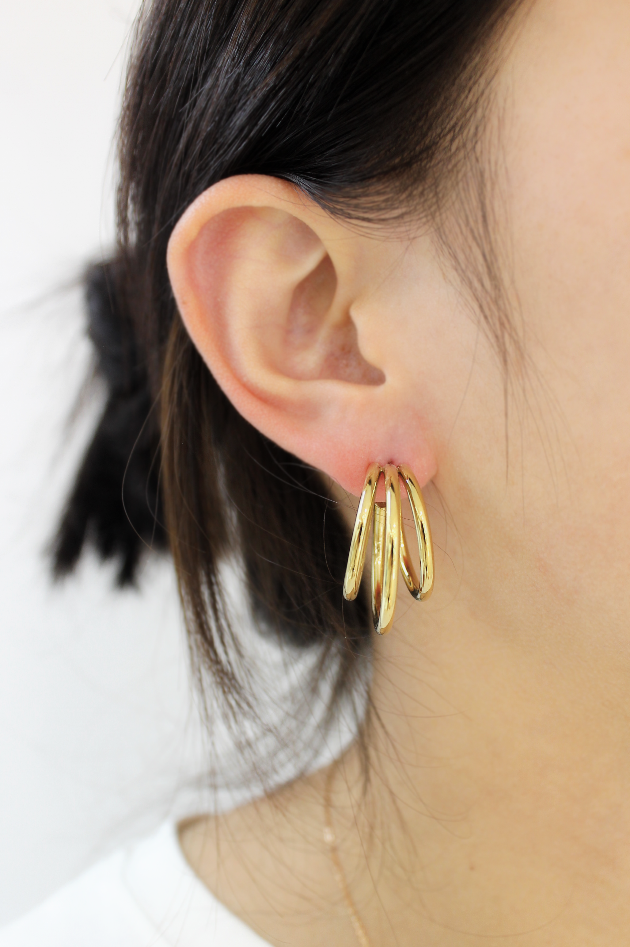 PENDIENTES ARO TRIPLE 30MM