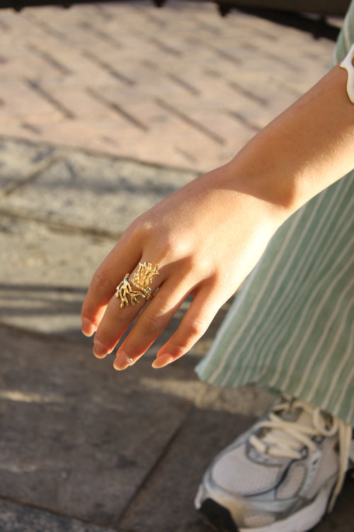 ANILLO ACERO INOXIDABLE ALGAS