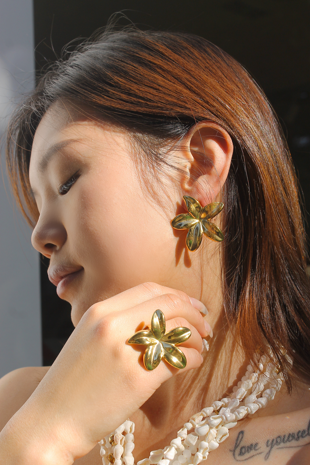 PENDIENTES FLOR