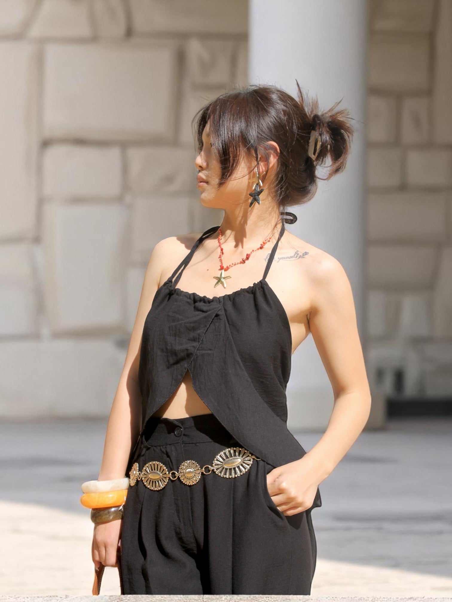 CONJUNTO LINO TOP PANTALON