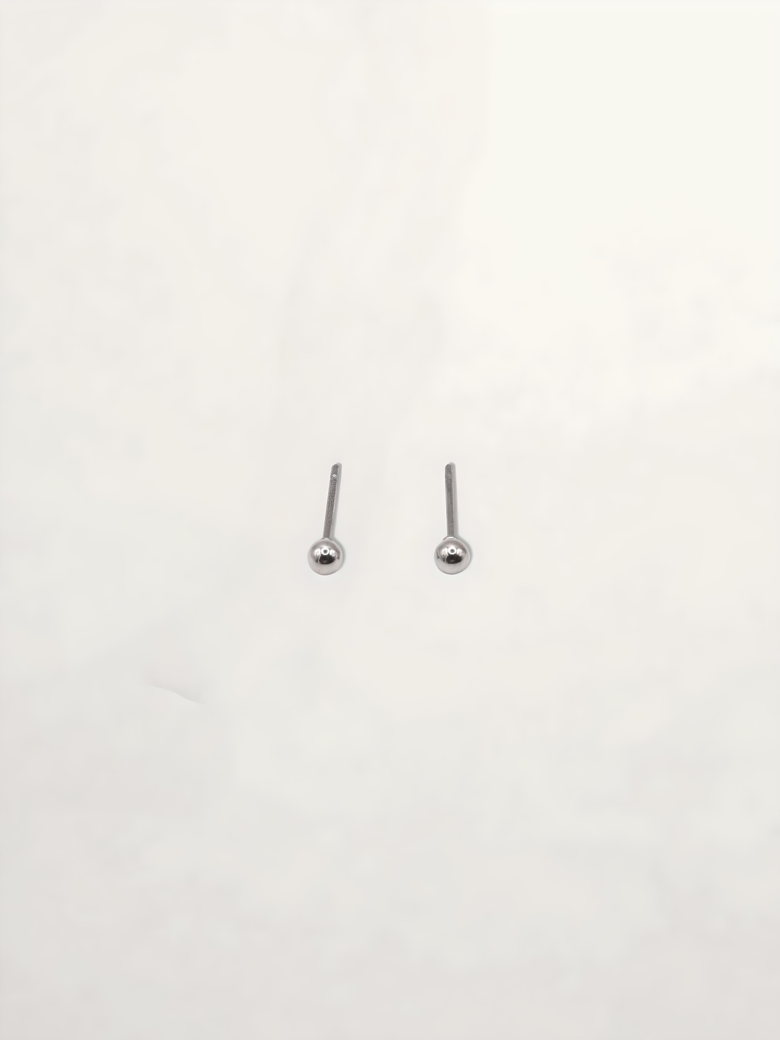 PENDIENTES PERLAS ACERO INOXIDABLE PEQUEÑAS