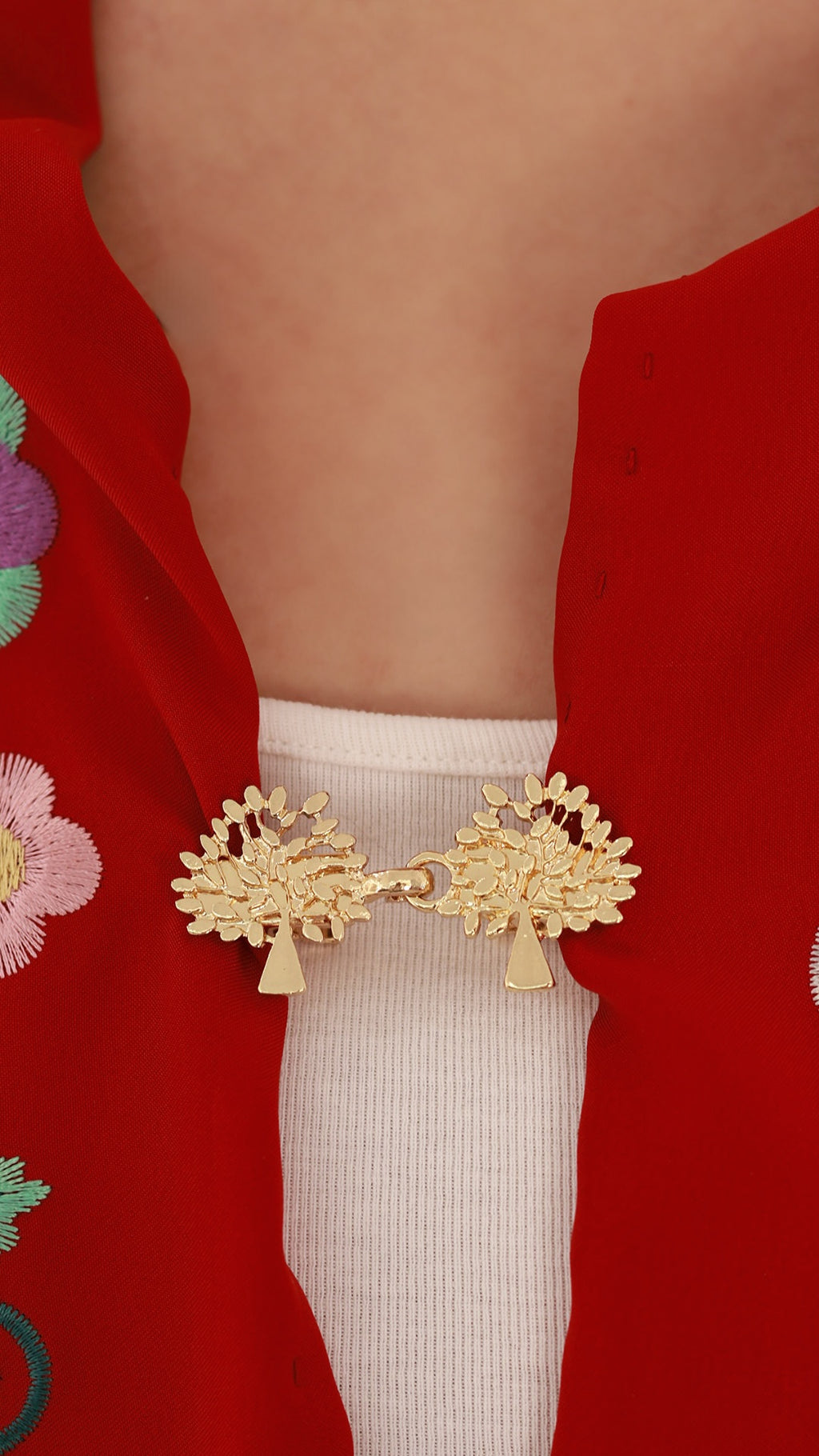 BROCHE DOBLE DORADO