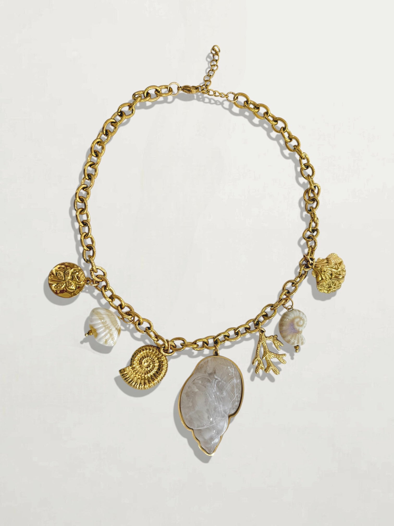 COLLAR ACERO CONCHA
