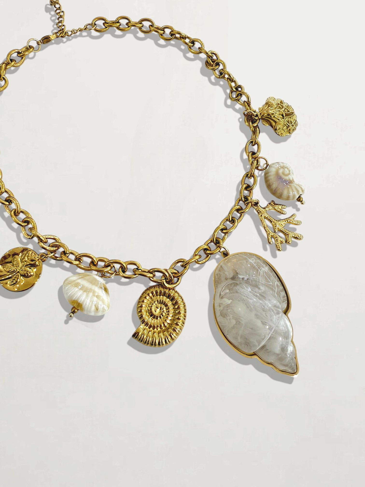 COLLAR ACERO CONCHA