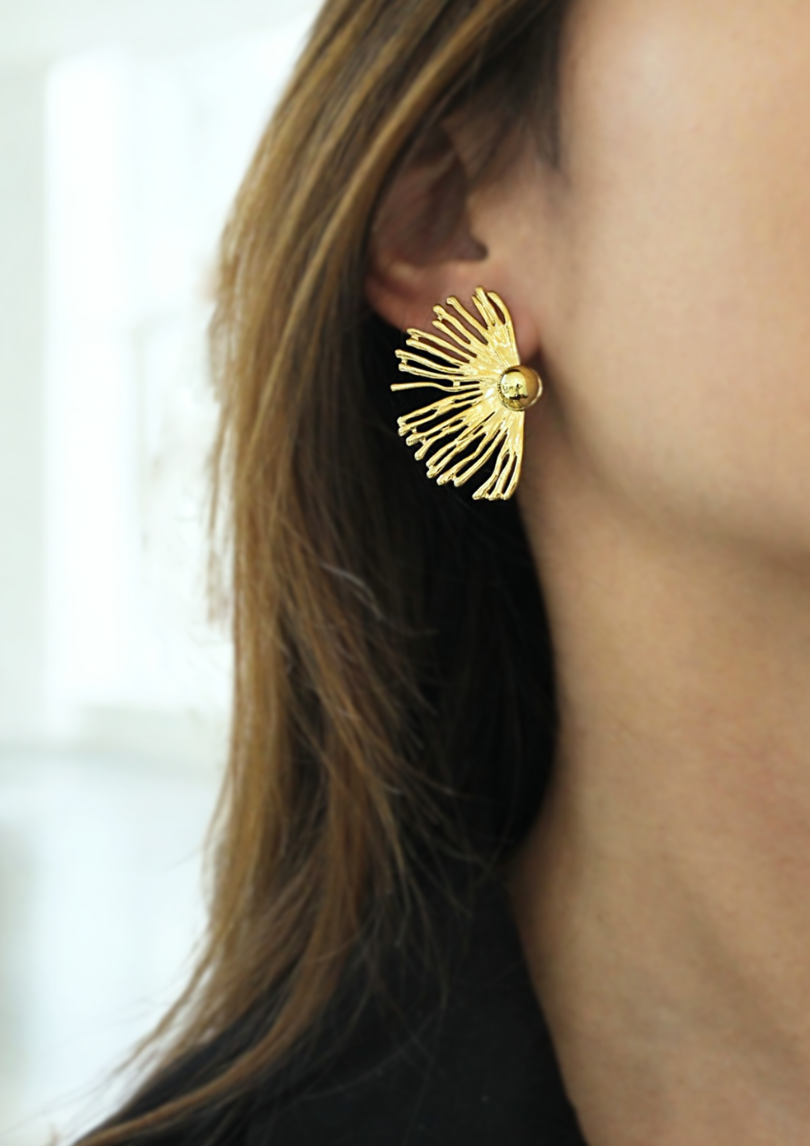 PENDIENTES RAYO PERLA